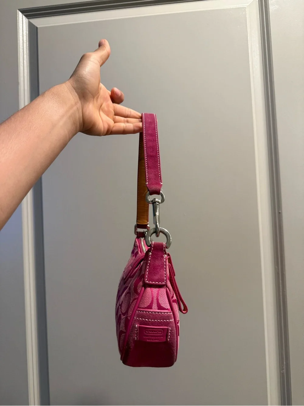 Coach rare Demi buckle hot pink
